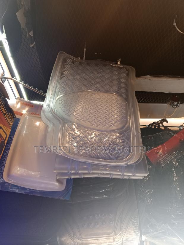 7 Seater Clear Floor Mats Both Blackish and Bluish