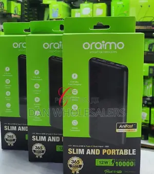 Oraimo Toast 10 Flash 10,000mah P118D Power Banks Available