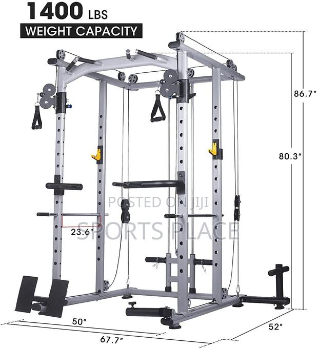 Multifunction Power Cage With Cable Cross Over - thumbnail 2