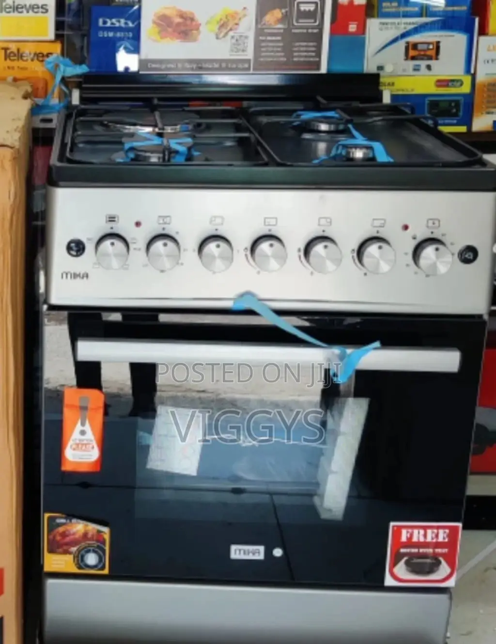 Mika 50 by 60 Standing Cooker 3+1