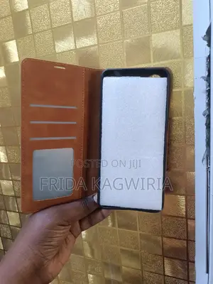 Brown Leather Flip Cover for Redmi 13C
