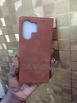 Brown Leather Flip Cover for Redmi 13C