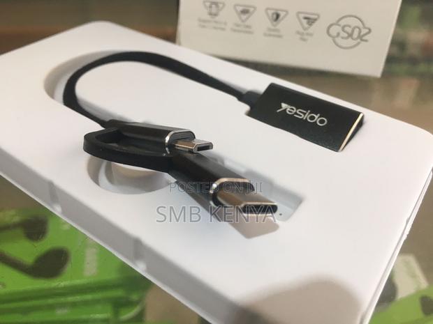 USB OTG Adapter 2 in 1 Cable Type C to Micro USB - thumbnail 2