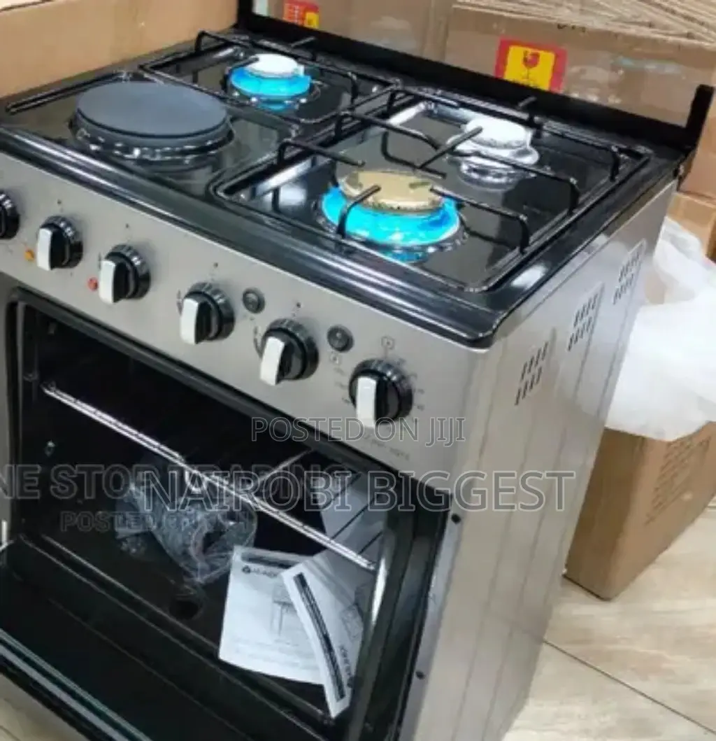 Nunix 60×60 Standing 3gas+1 Electric Cooker