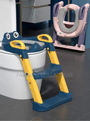 Kids Training Toilet Ladder Seat With PVC Cushion /Soft Pad