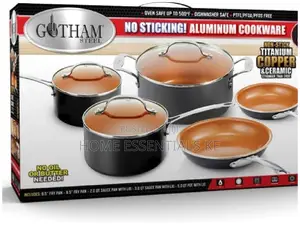 8pcs Gotham Copper Coated Cookware