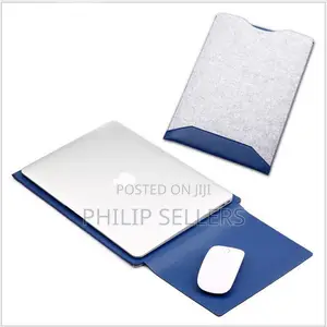 Laptop Felt Sleeve Case Cover Bag W/ Mouse Pad for Macbook A