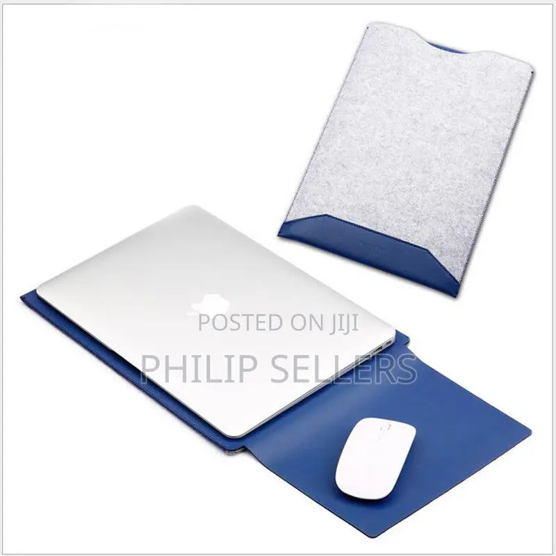 Laptop Felt Sleeve Case Cover Bag W/ Mouse Pad for Macbook A