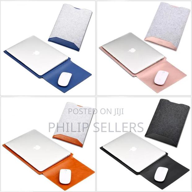 Laptop Felt Sleeve Case Cover Bag W/ Mouse Pad for Macbook A - thumbnail 3