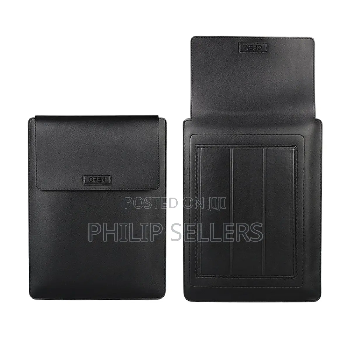 3 in 1 High Quality UP Leather Laptop Sleeve - Stand and Mou