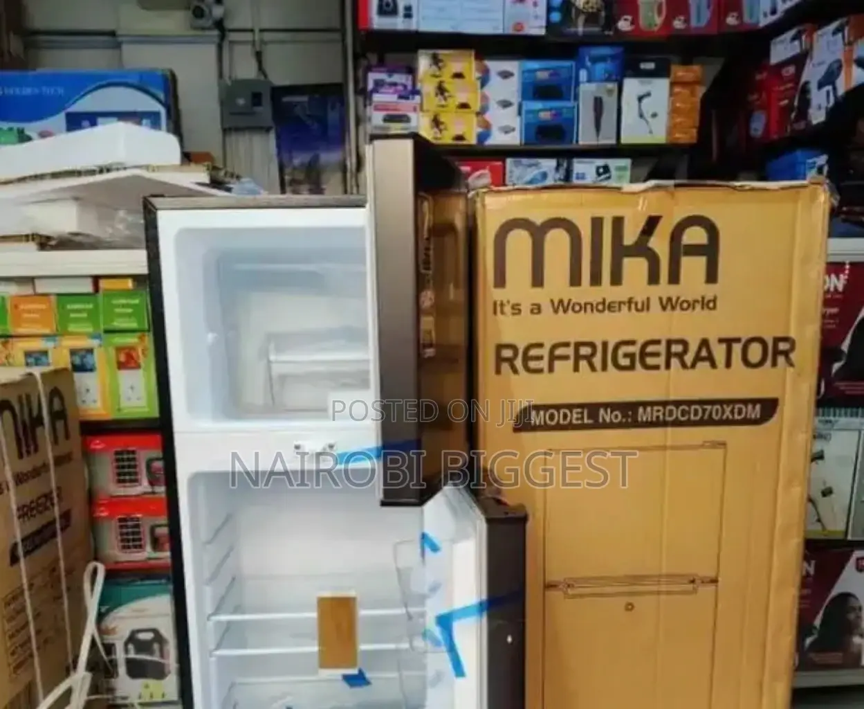Mika 138litres Double Door Refrigerator