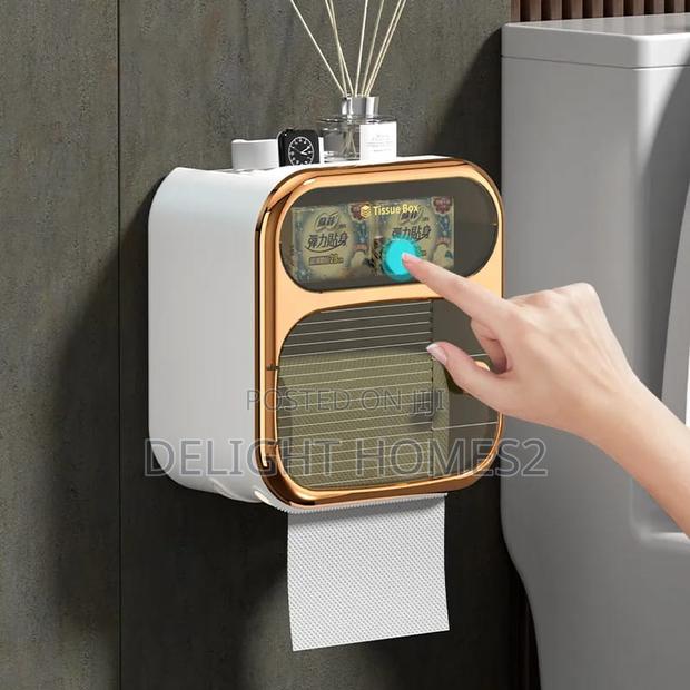 Multifunction 2 Layer Toilet Paper Box - thumbnail 3