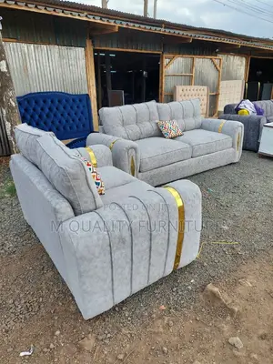 Gray 5 Seater Modern Sofa