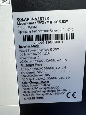 5.5kva 5.5kw Hybrid Inverter 48V REVO Solar Hybrid Inverter