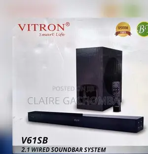 Black 2.1CH Vitron V61SB Sound Bar System