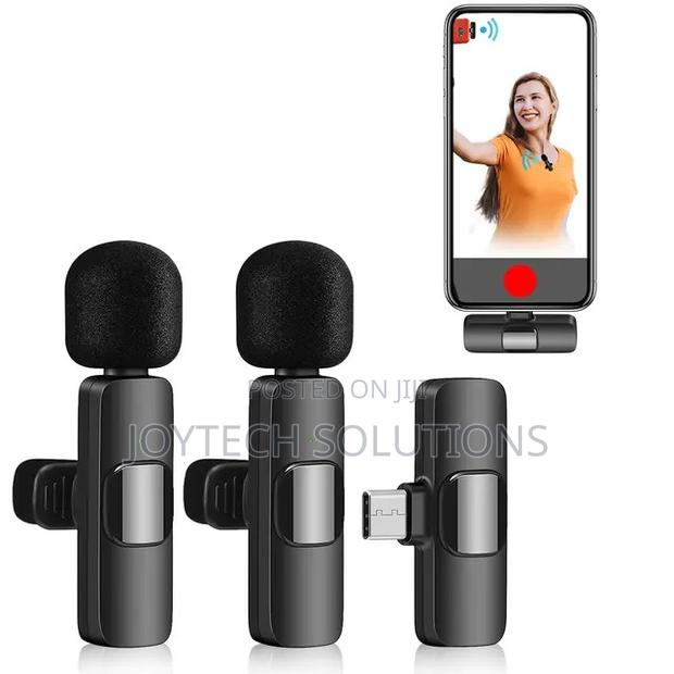 Mini Wireless Lavalier Microphone 2 in 1 Portable Live