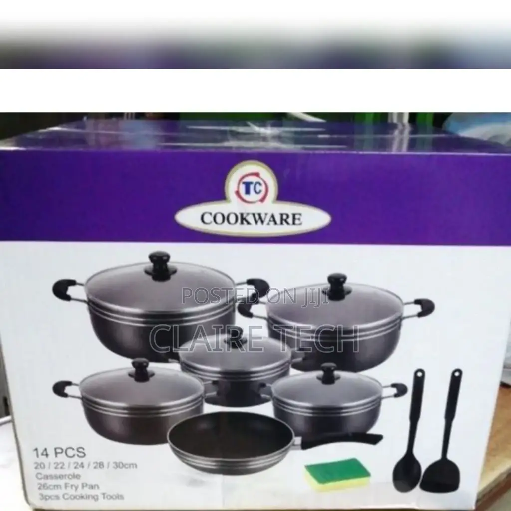 TC 14 Pieces Tornado Non Stick Cookware Set