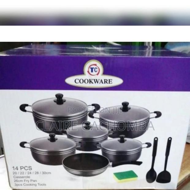 TC 14 Pieces Tornado Non Stick Cookware Set