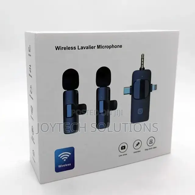 Wireless Lapel Microphone for iPhone Type C Android Phone