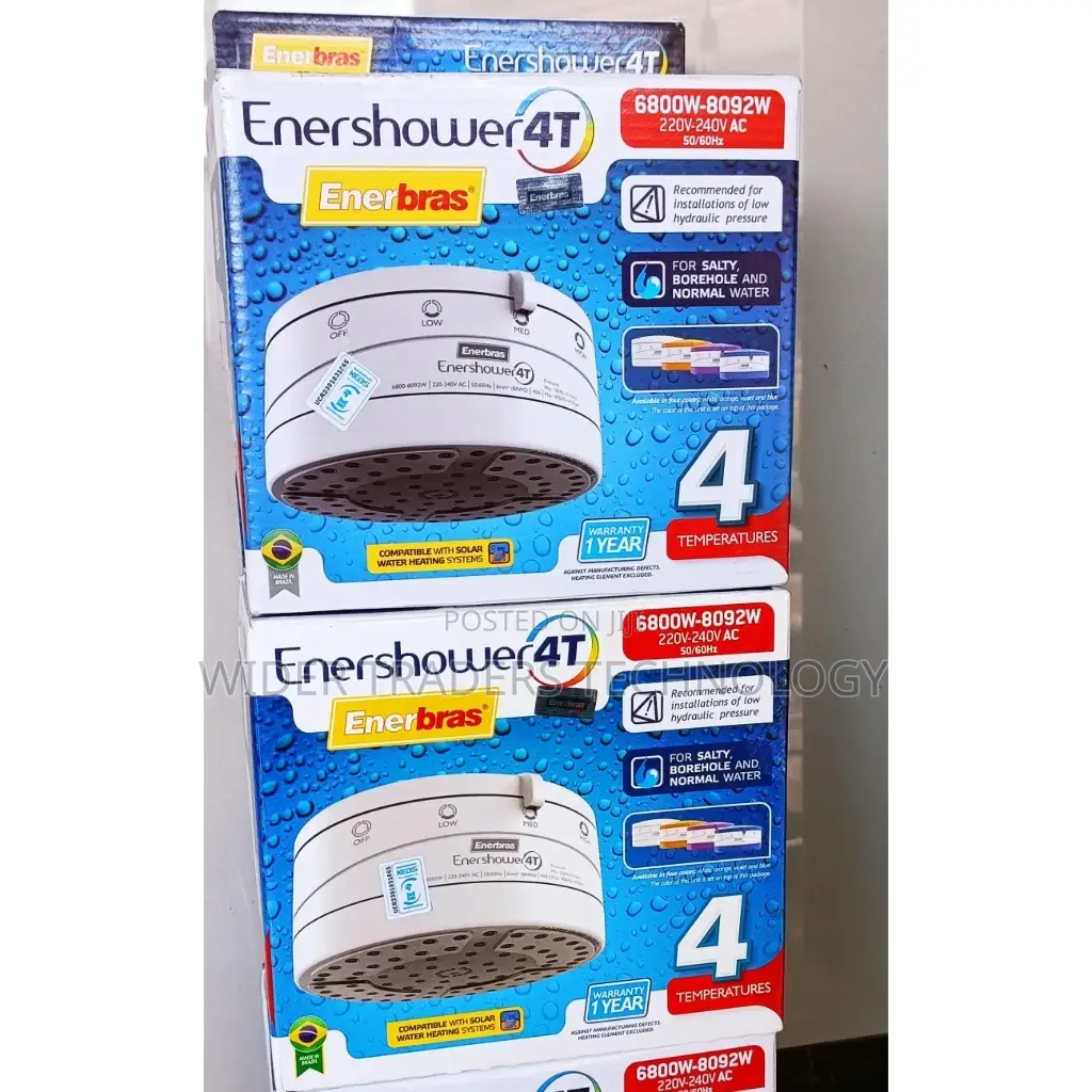 Enershower Enerbras Showersalty,Borehole Normal Water