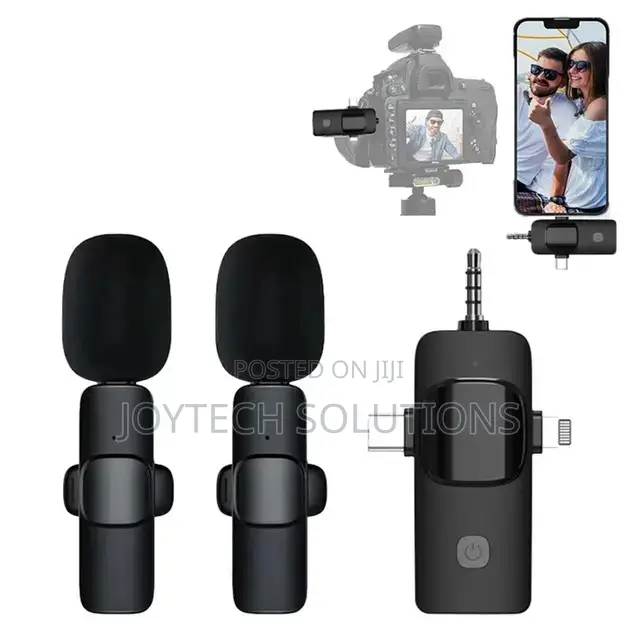 Wireless Lapel Microphone for iPhone Type C Android Phone