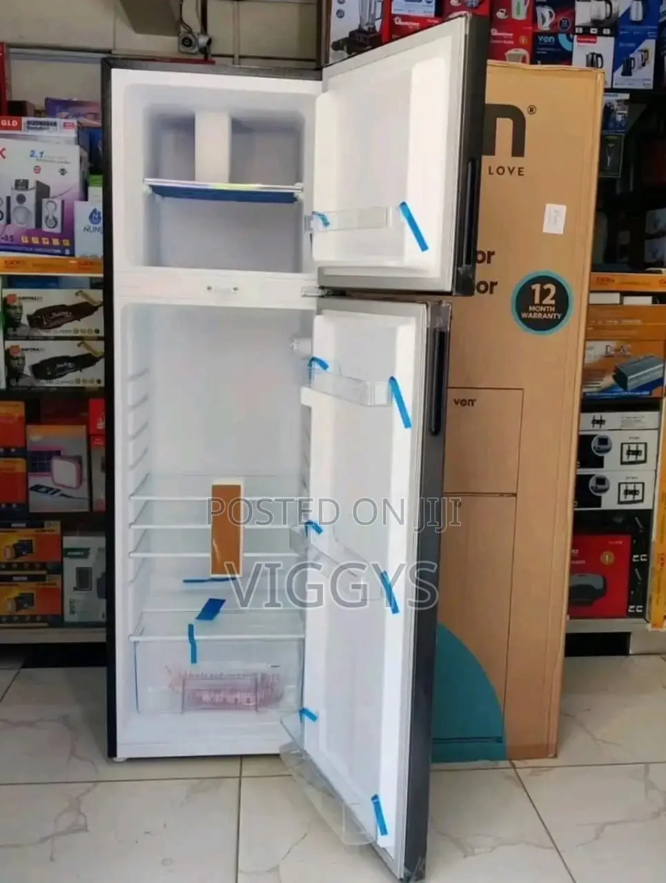 Original Von 168 Litres Double Door Fridge