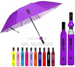 Wine Bottle Design Umbrella