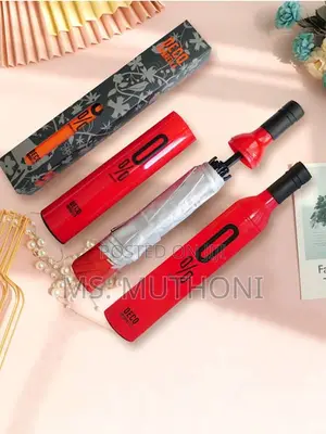 Wine Bottle Design Umbrella