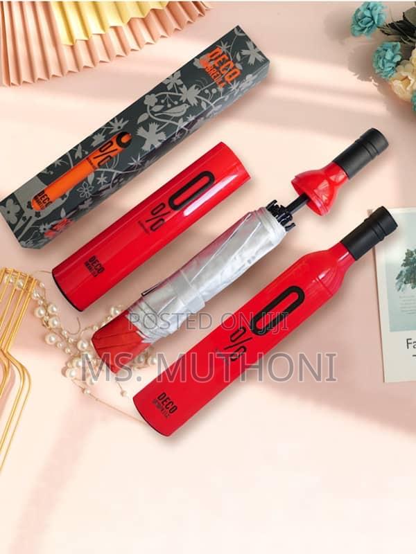Wine Bottle Design Umbrella