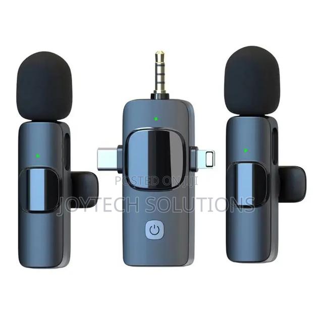 Noise Reduction Lavalier Lapel 3 in 1 Microphone Wireles
