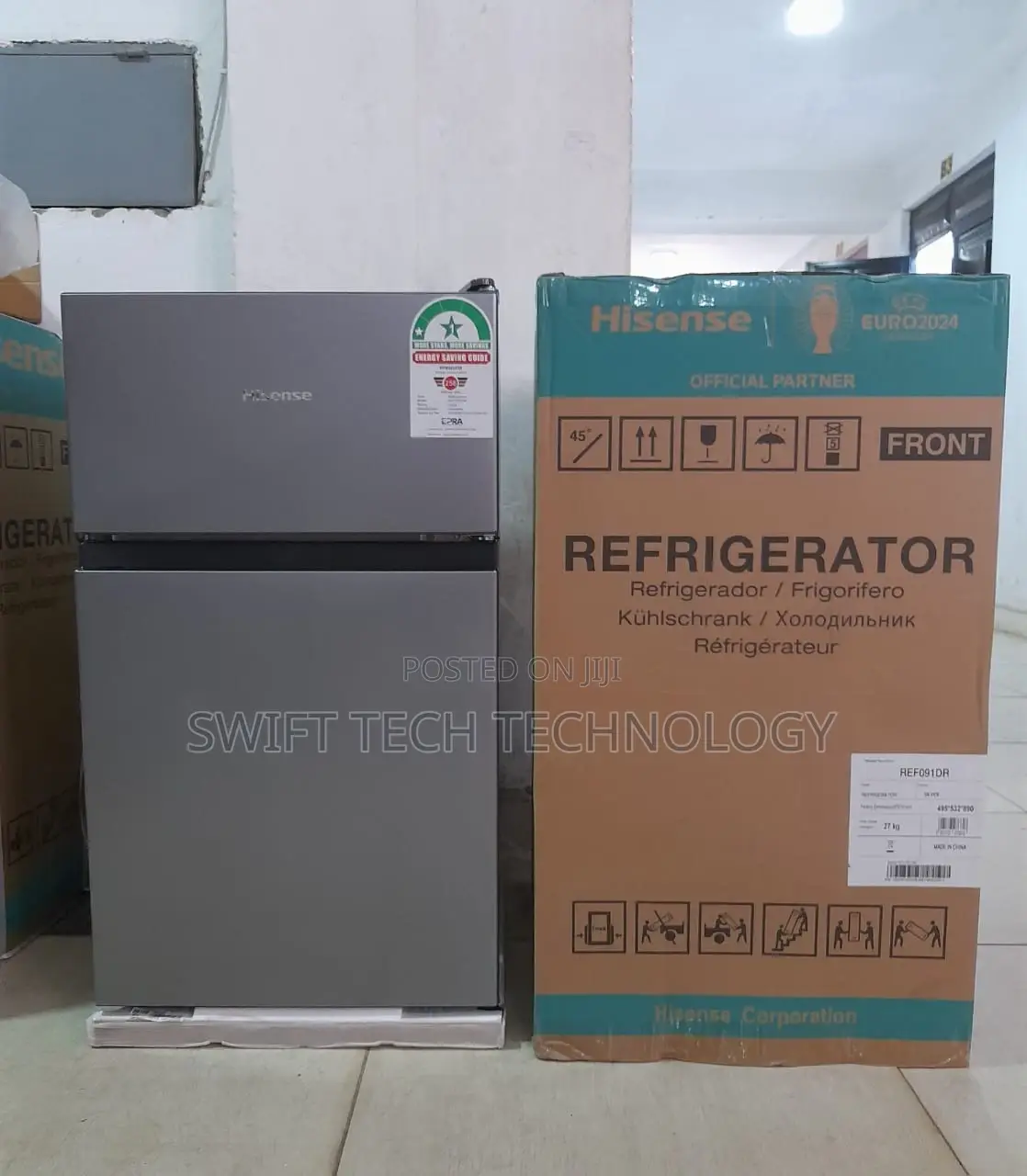 Hisense Refrigerator 94 L Double Door Mini Fridge