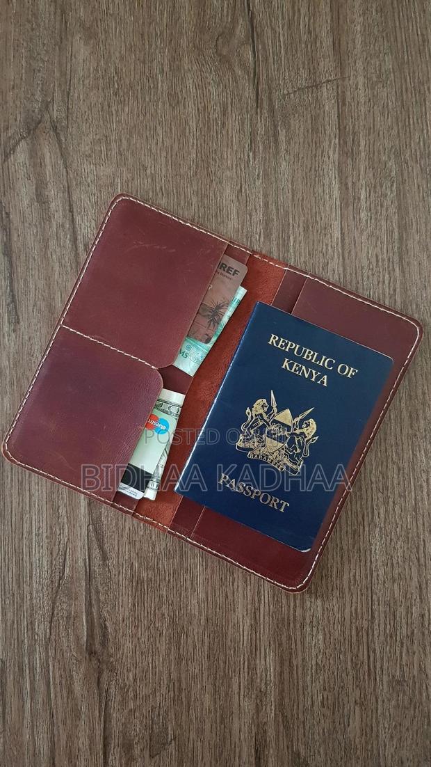 Leather Passport Holder - thumbnail 8