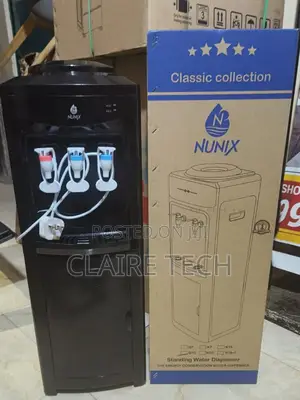 Black Nunix 3 Taps Water Dispenser