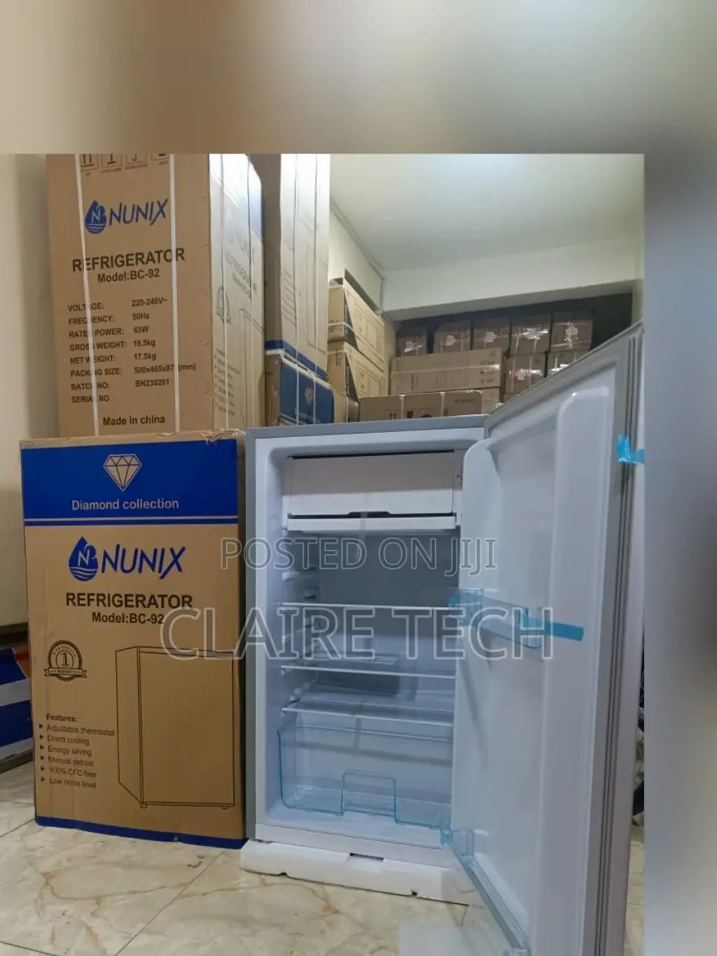 BC-92 Nunix Single Door Fridge 92 Litres