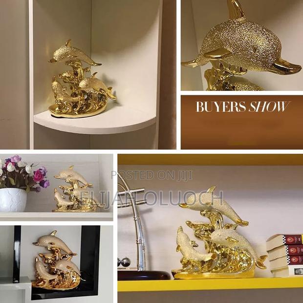 Gold Dolphine Decor - thumbnail 3