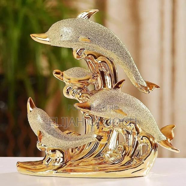 Gold Dolphine Decor - thumbnail 4