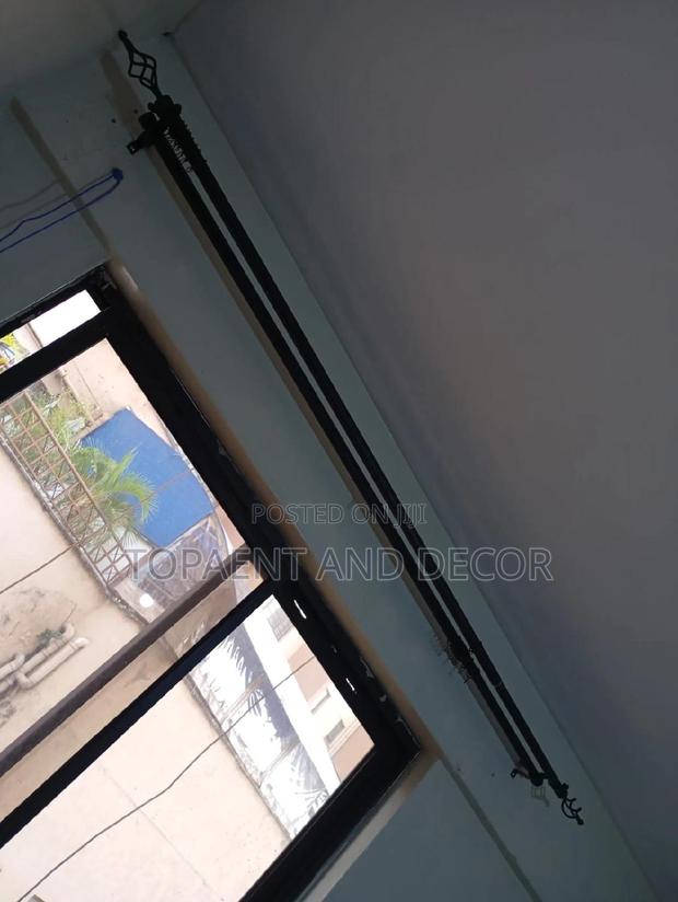 Strong Black Window Curtain Rods Black Window Curtain Rods - main view