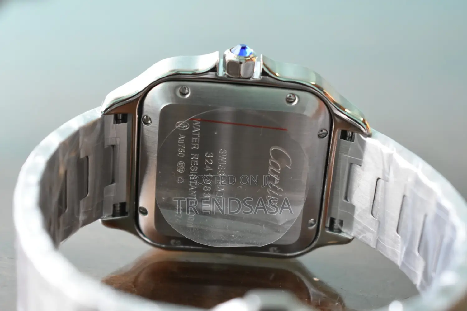 Cartier Santos De Cartier Blue Dial Stainless Steel