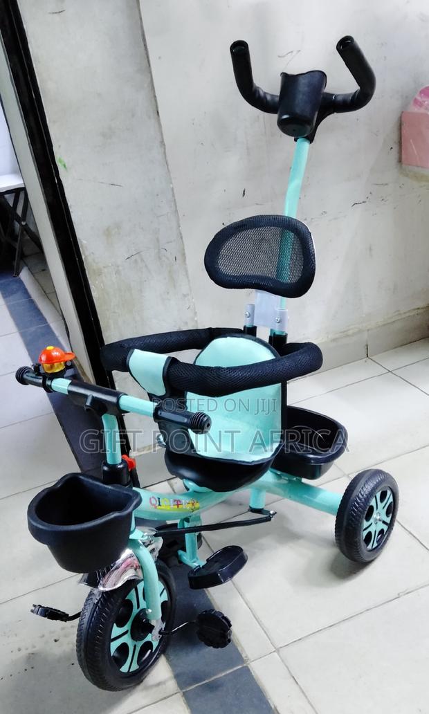 Kids Push Handle Three Wheel Tricycle - main view