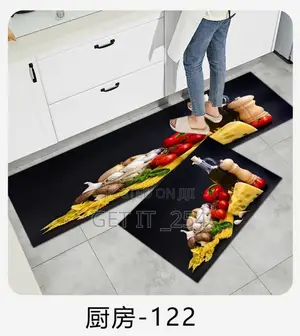 Kitchen Mats Rubber Bottom, Size 45x80 + 45×11