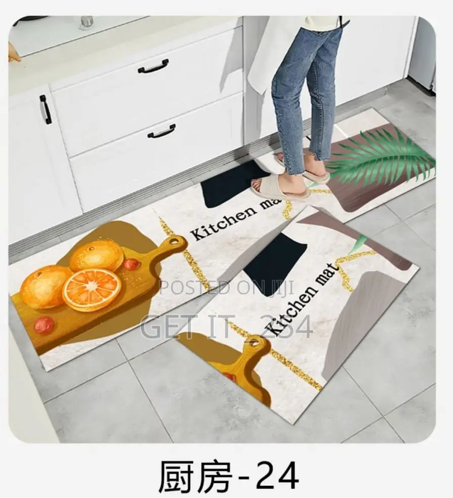 Kitchen Mats Rubber Bottom, Size 45x80 + 45×11