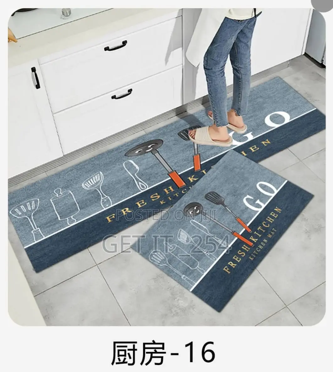 Kitchen Mats Rubber Bottom, Size 45x80 + 45×11