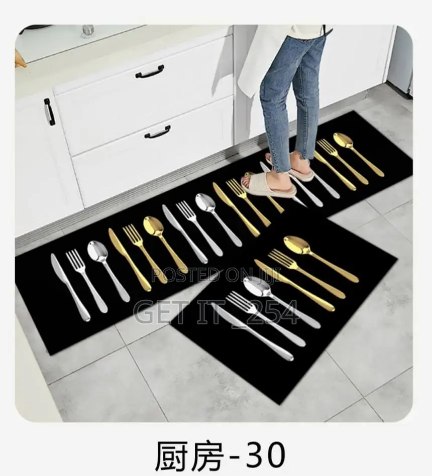 Kitchen Mats Rubber Bottom, Size 45x80 + 45×11