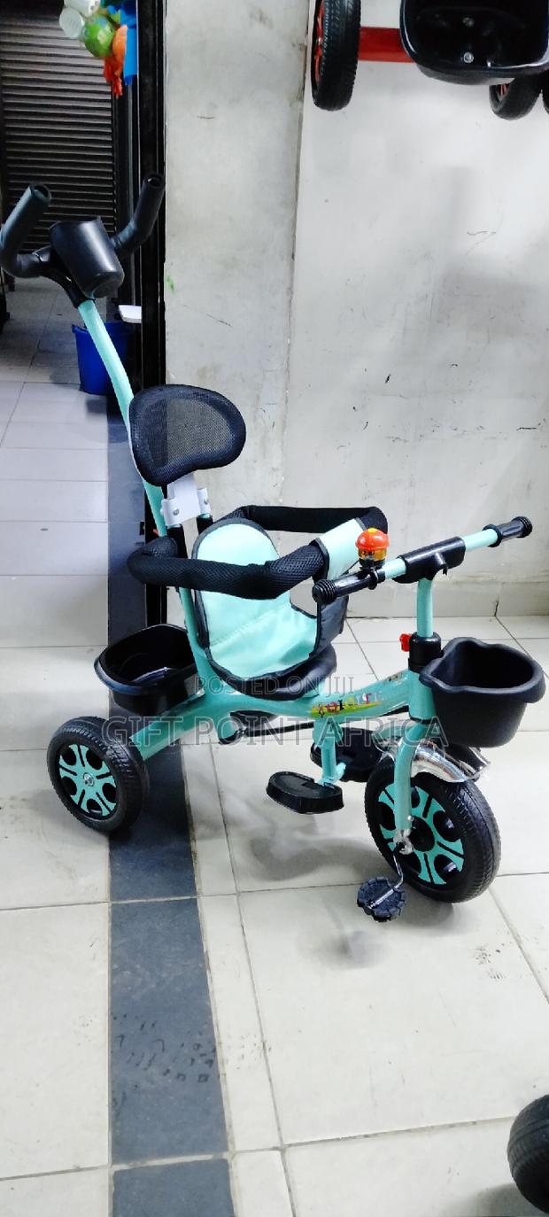 Kids Push Handle Three Wheel Tricycle - thumbnail 3