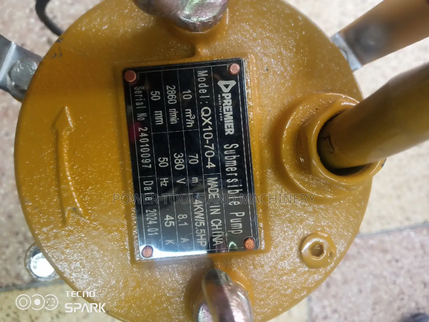 Premier Submersible Pump / Mining Pump 70m 5.5hp