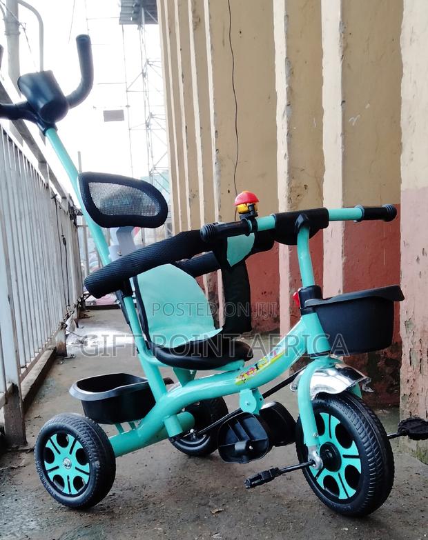 Push Handle Kids Three Wheels Triacycle - thumbnail 2