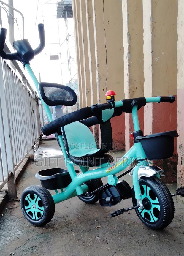Push Handle Kids Three Wheels Triacycle - main view