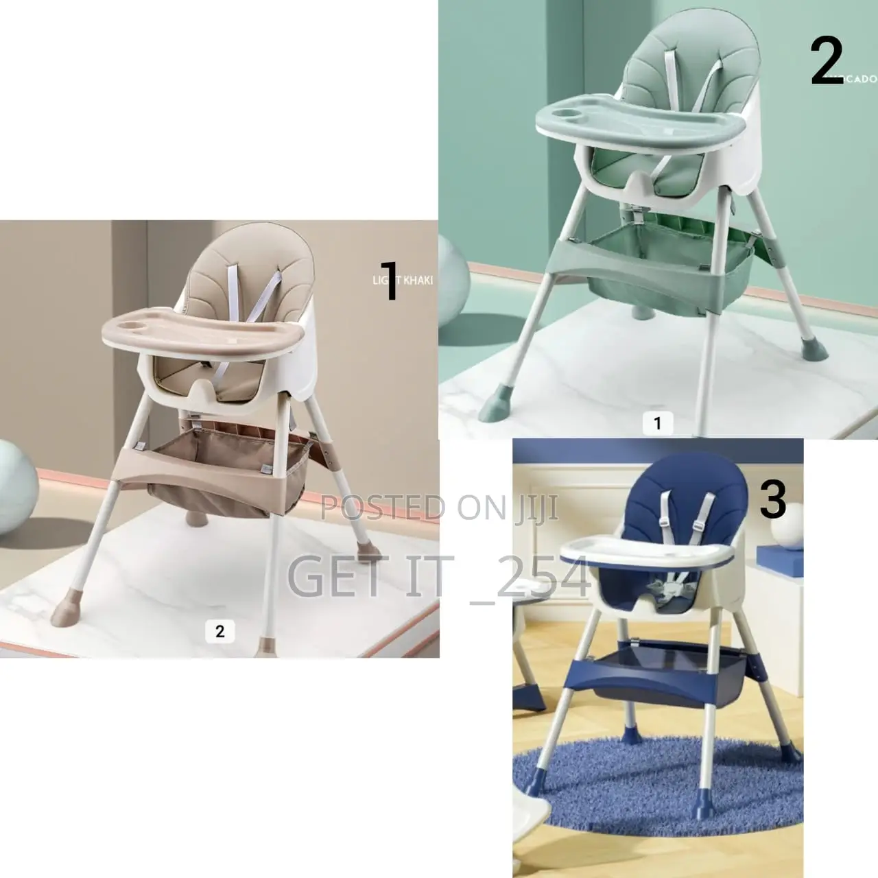 *High Feeding Chair/Baby Dinning Chair*  Cream,Blue,Green