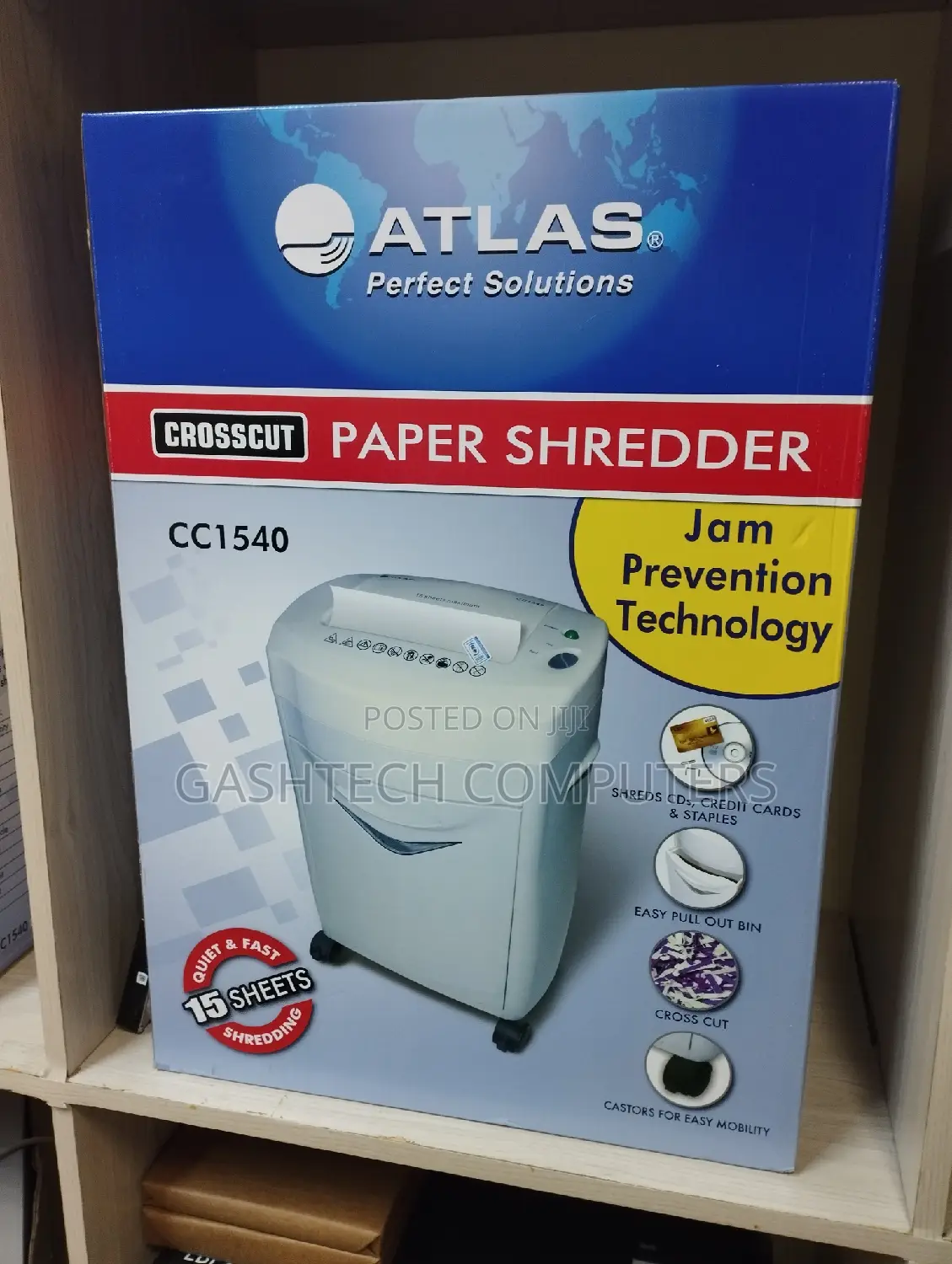 Atlas Cc1540 Shredder Cc1540 Bin Size: 25.4 Litre