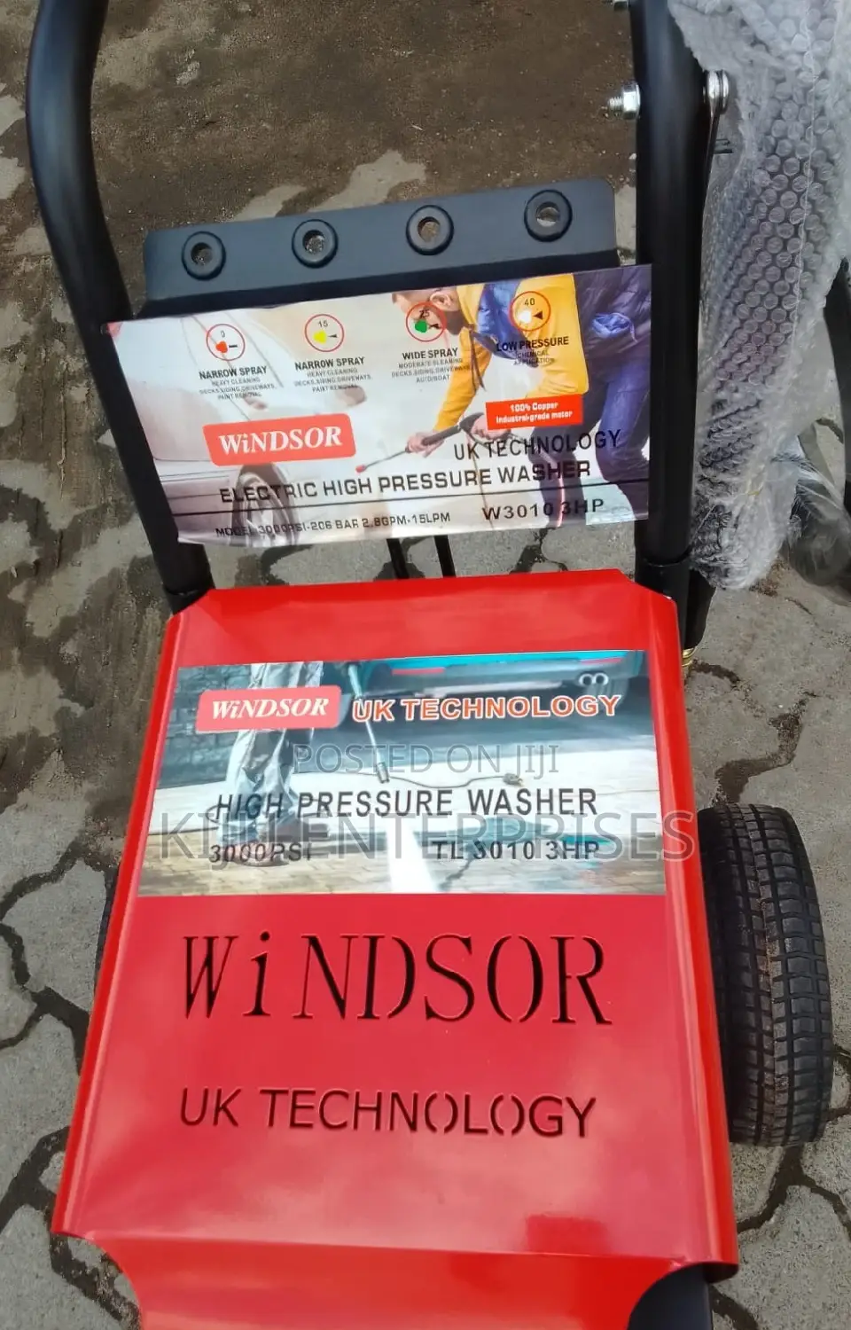 Windsor Brand Electric Powered Carwash Machines